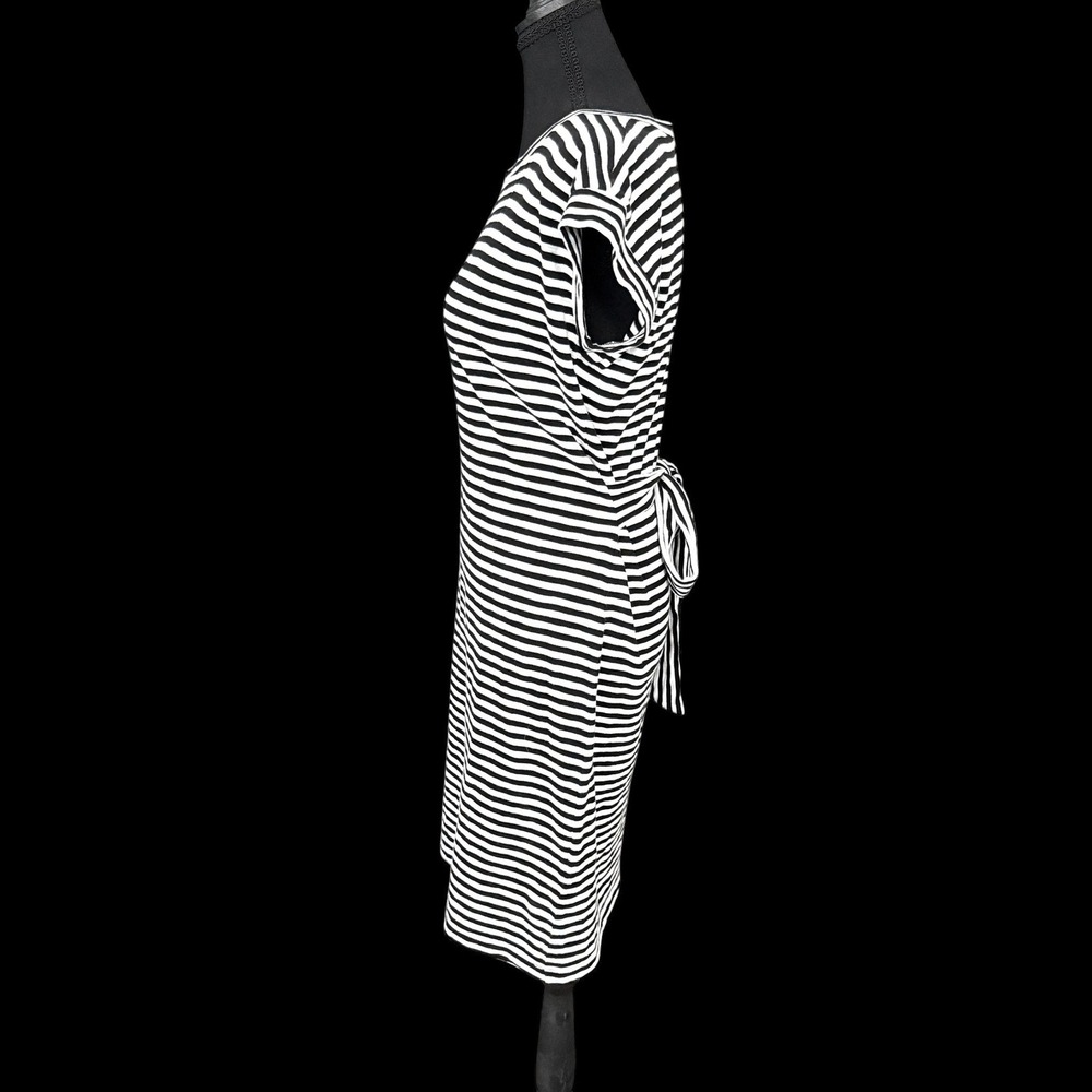 J.Crew Factory Cotton T-Shirt Dress XL Black White Sustainable Nautical French - Picture 2 of 8